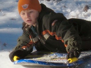 Austin in the snow