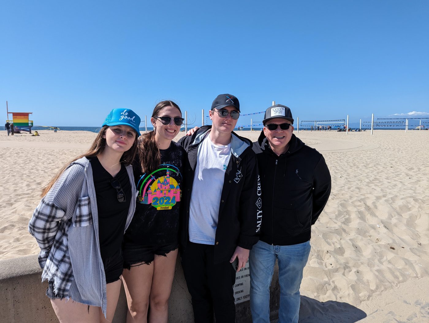 At the beach with the fam!