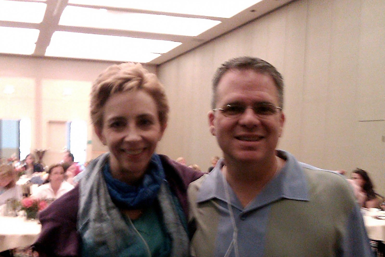 David, guest speaker at Dr. Martha Beck's conference in Colorado, with Dr. Beck