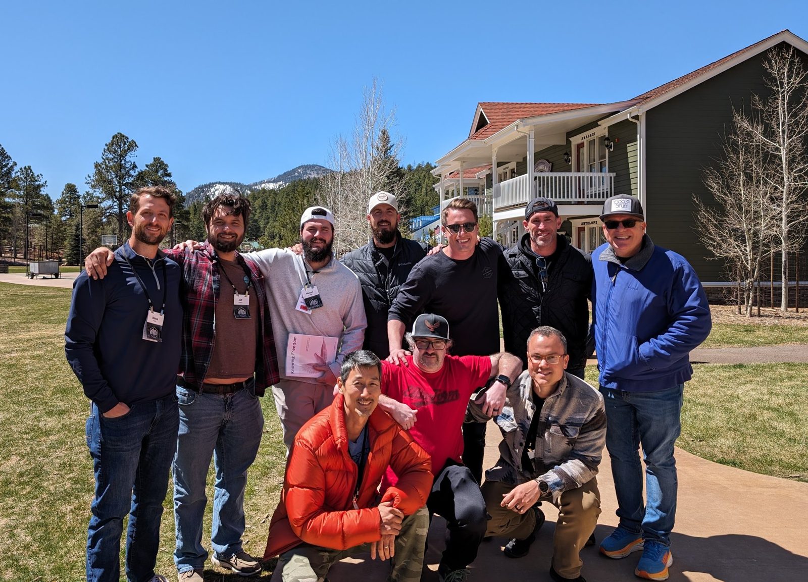Men's retreat group in Flagstaff