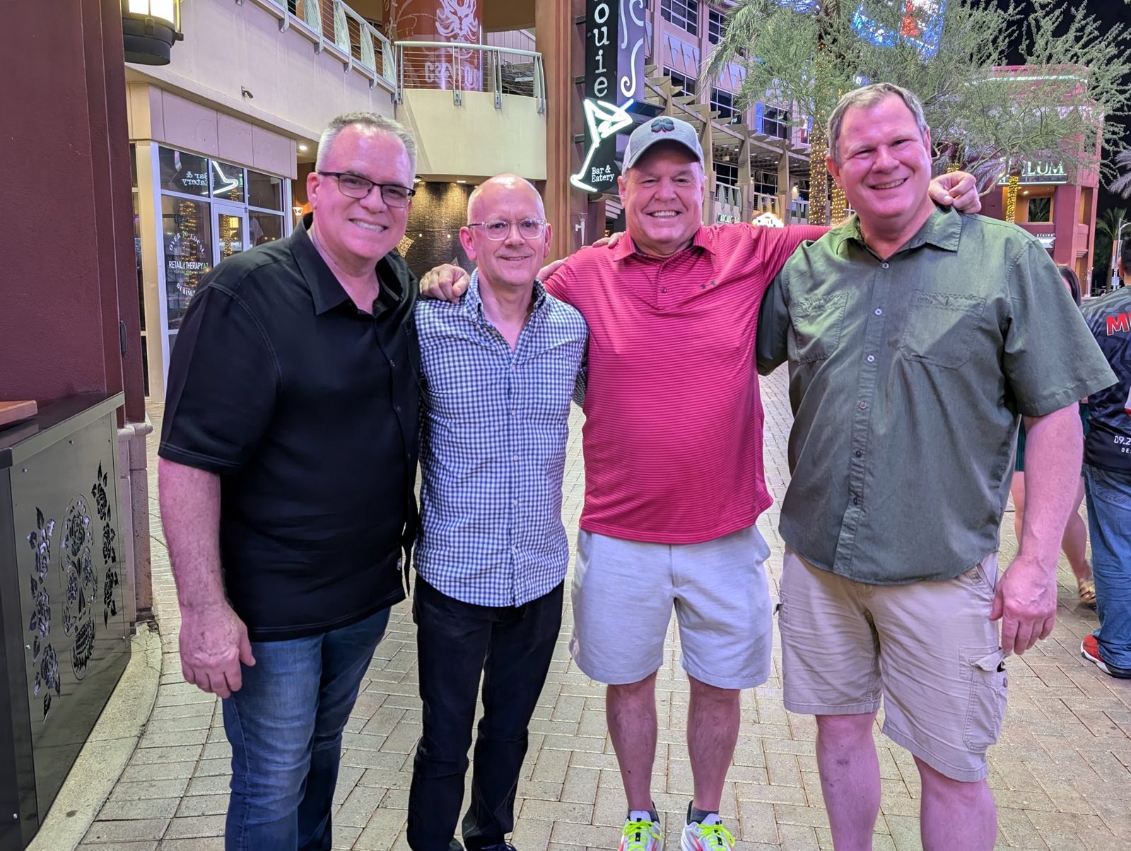 David with friends